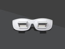 Load image into Gallery viewer, White Lazy Glasses Horizontal Reader Periscope Mirror Glasses - Watch TV in bed!