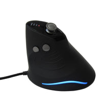 Load image into Gallery viewer, Silent Vertical Gaming Mouse - Ergonomic Mouse for PC Gaming w/ 4 Directional Joystick Buttons