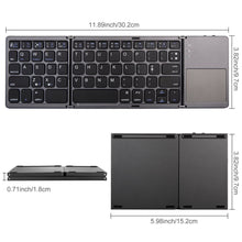 Load image into Gallery viewer, MOJO-HOME Bluetooth Wireless Folding Keyboard with Touchpad