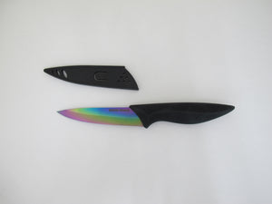 Ceramic Rainbow Blade 4" Iridescent Knife Kitchen Cooking Fruit Paring Knives
