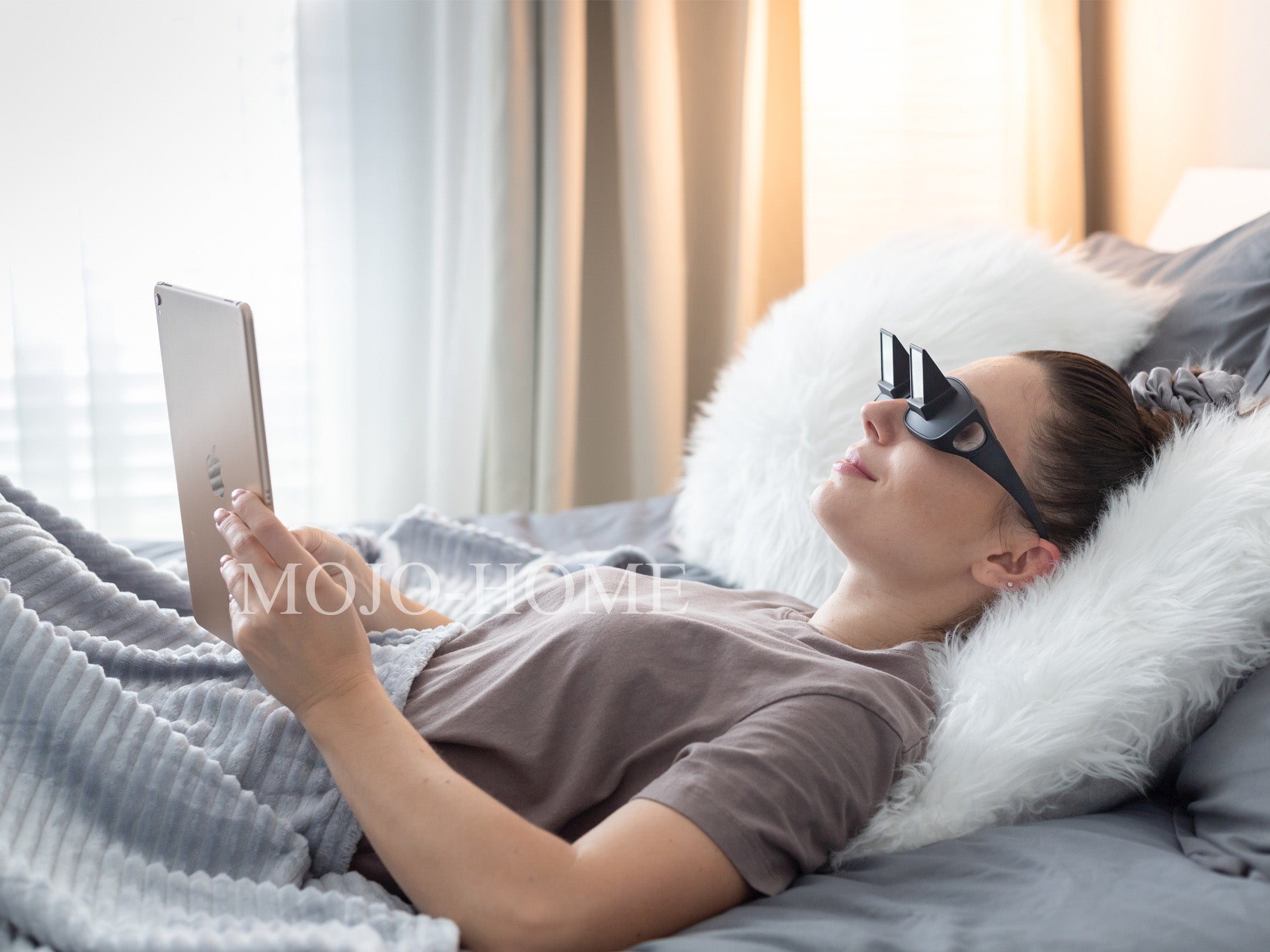 lazy goggles Lazy Glasses Horizontal Reader Periscope Mirror Glasses
