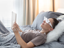 Load image into Gallery viewer, White Lazy Glasses Horizontal Reader Periscope Mirror Glasses - Watch TV in bed!