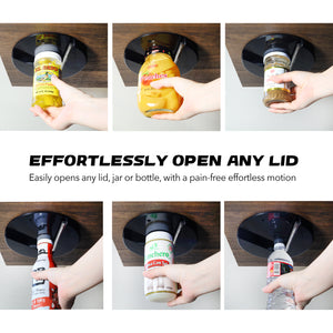 Jar Opener, Under Cabinet Jar Lid & Bottle Opener, Great for