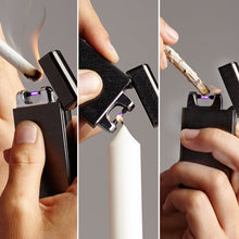 Load image into Gallery viewer, Spark Lighter - Electric Lighter USB Rechargeable Double Electrical Spark Cigarette Lighter