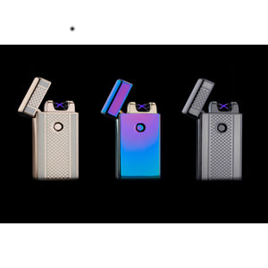 Spark Lighter - Electric Lighter USB Rechargeable Double Electrical Spark Cigarette Lighter